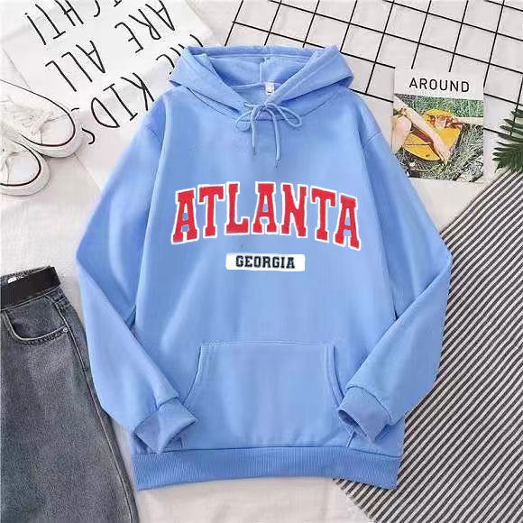 Women's hoodie with stylish Atlanta print Chic & Stil