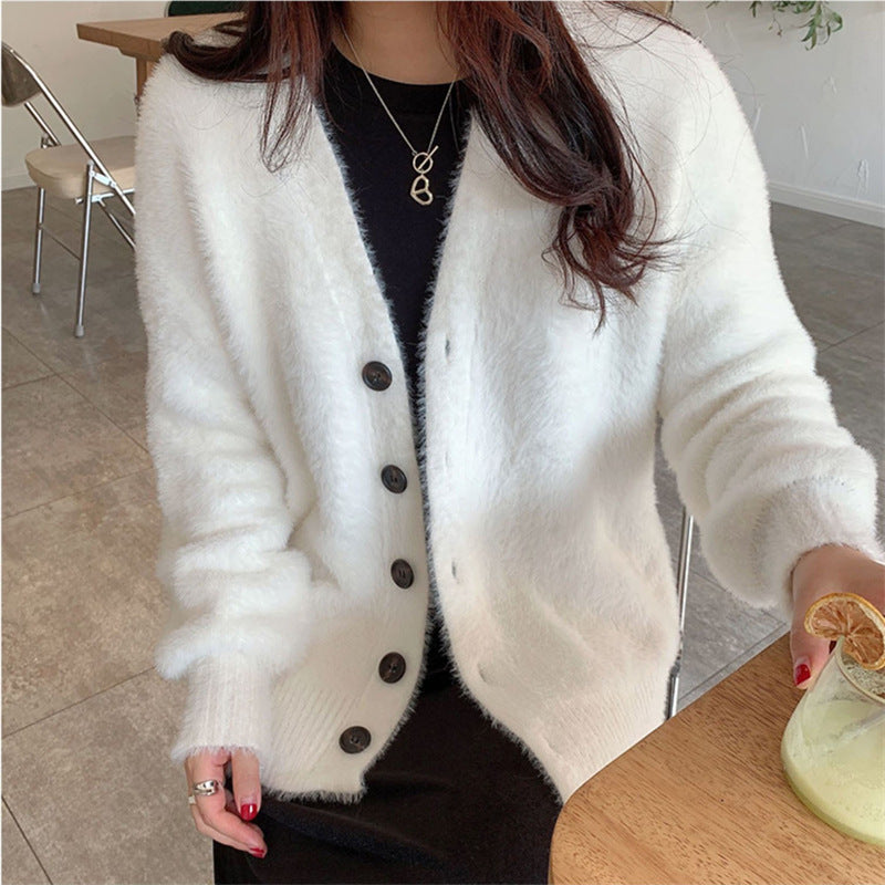 Cardigan Flou Femme avec Détails de Boutons et Design Ample Chic & Stil