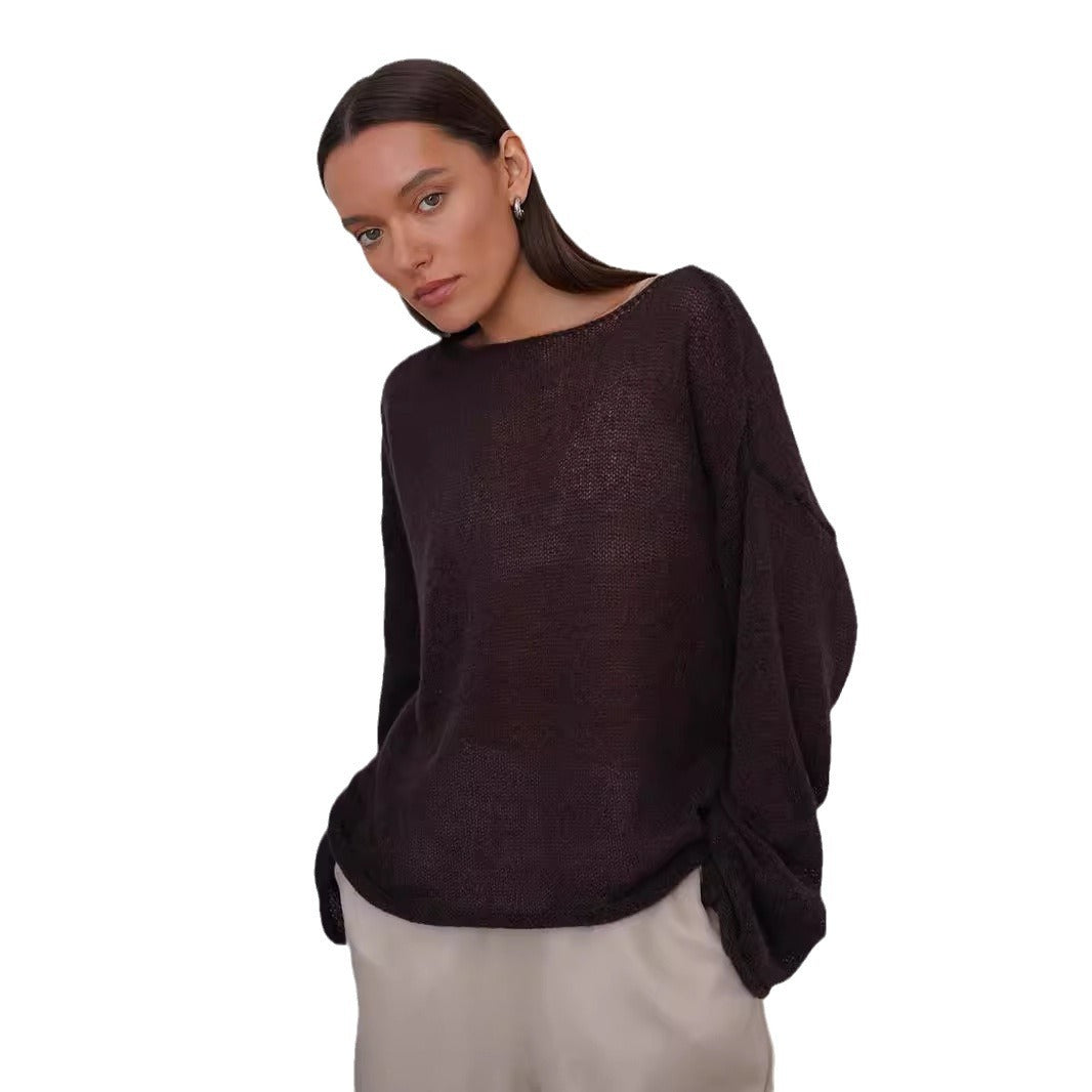 Pull en tricot léger pour femmes avec coupe ample Chic & Stil