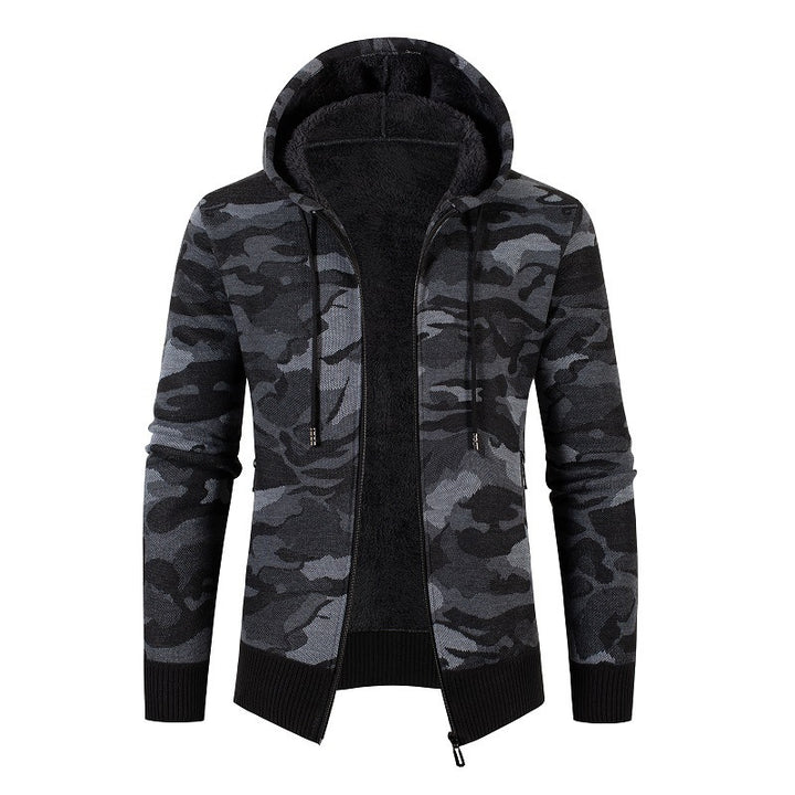 Trendy hooded sweatshirt for men with checkered pattern Lune London