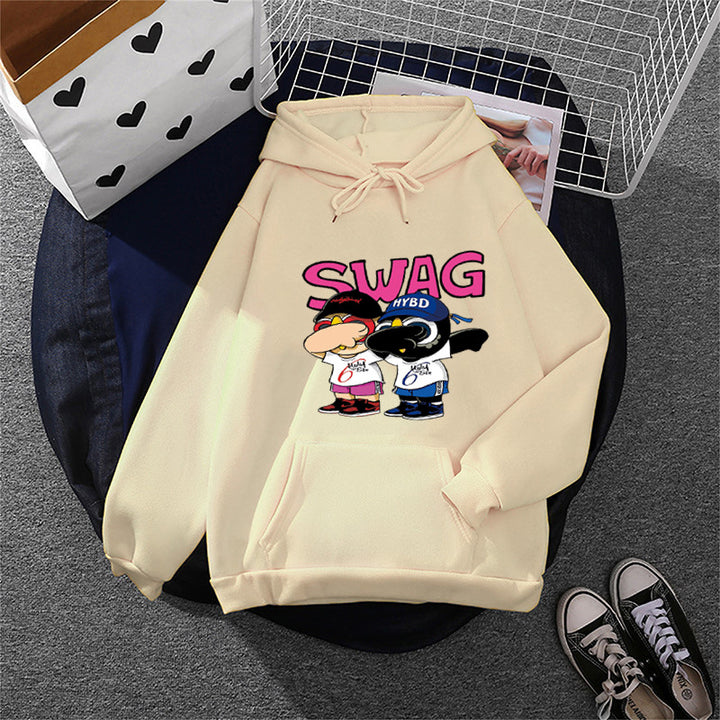 Women's hoodie with funny cartoon design Chic & Stil