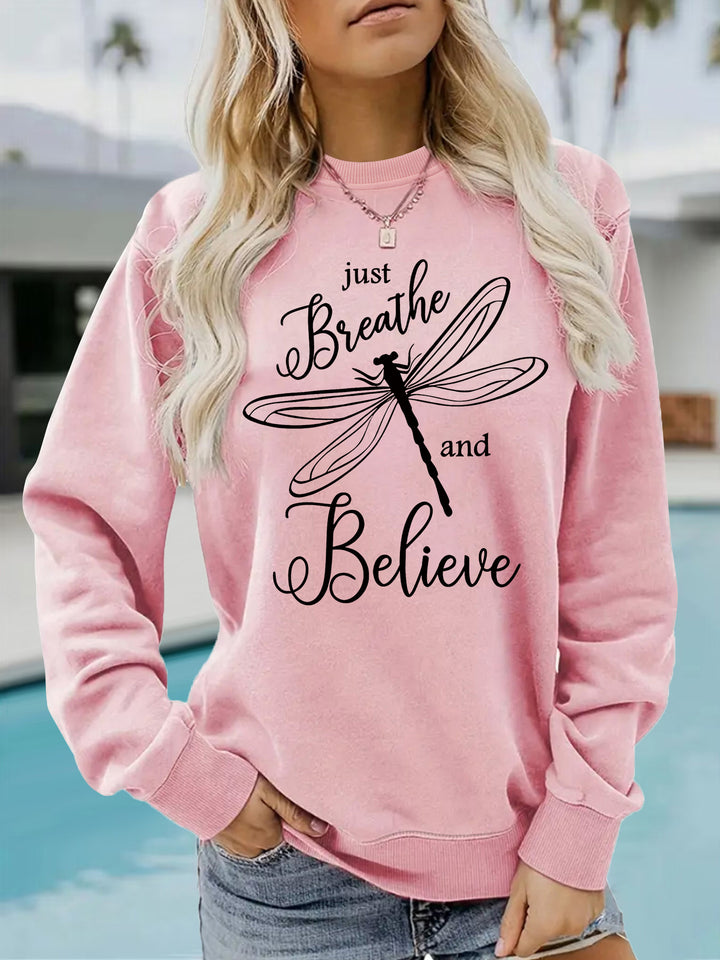 Sweat-shirt femme avec motif inspirant de cerf-volant et coupe décontractée Chic & Stil