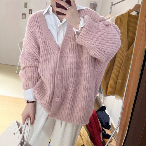 Cardigan en tricot confortable pour femmes à coupe oversize Chic & Stil