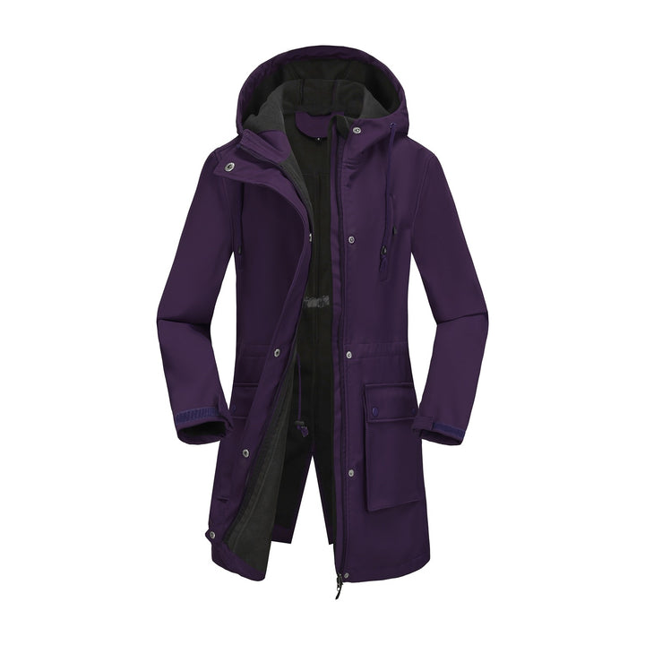 Functional outdoor jacket for women with adjustable drawstring waist and inner lining Lune London