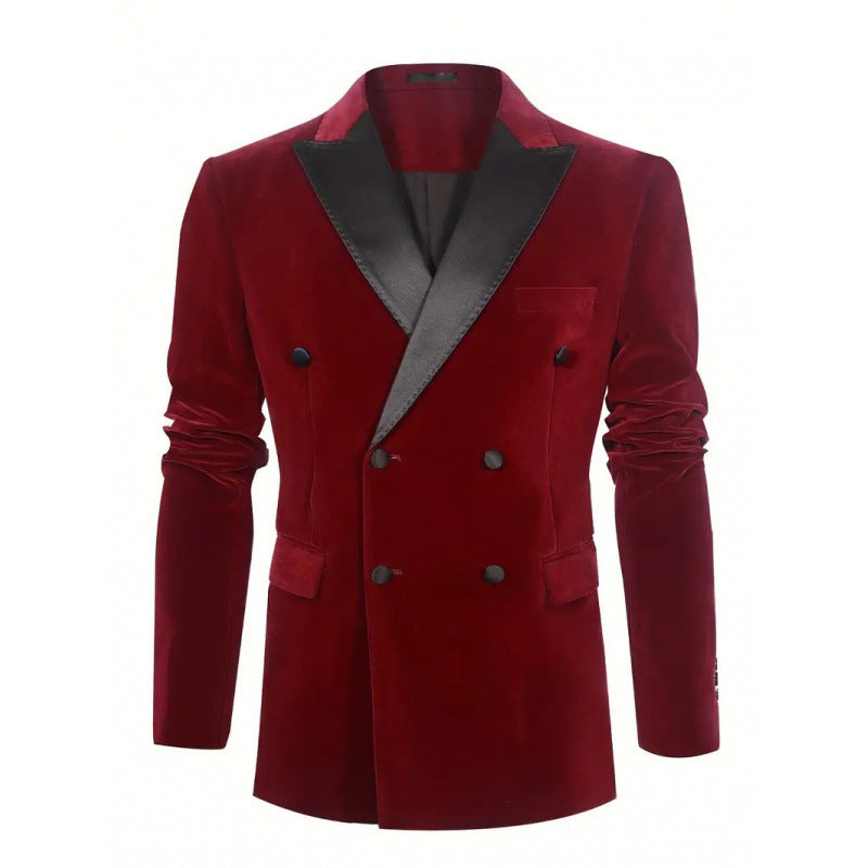 Extravagant velvet jacket for men with sparkling lapels Lune London