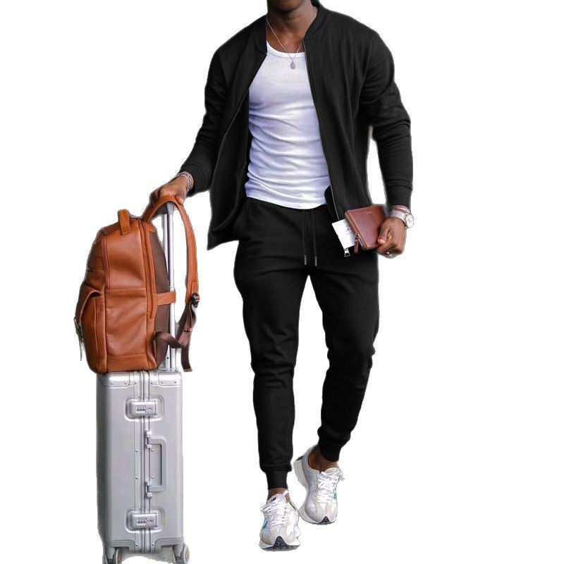 Men's sporty travel set with light jacket and jogger pants Lune London