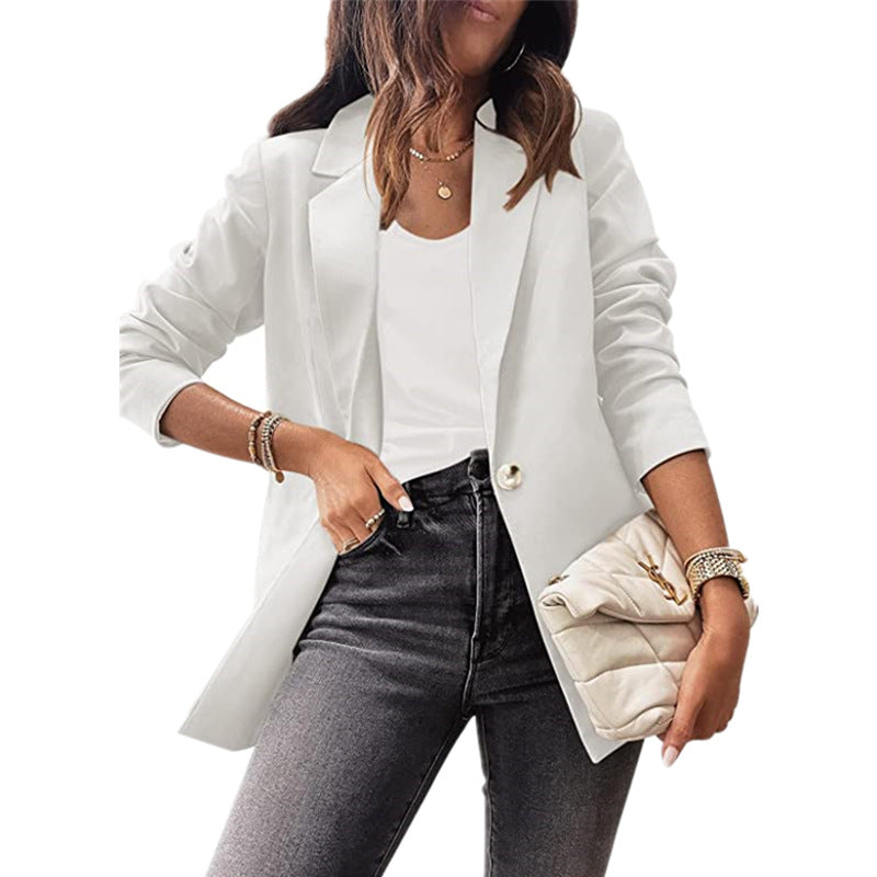 Ladies Fashion Blazer with Elegant Button Details Lune London
