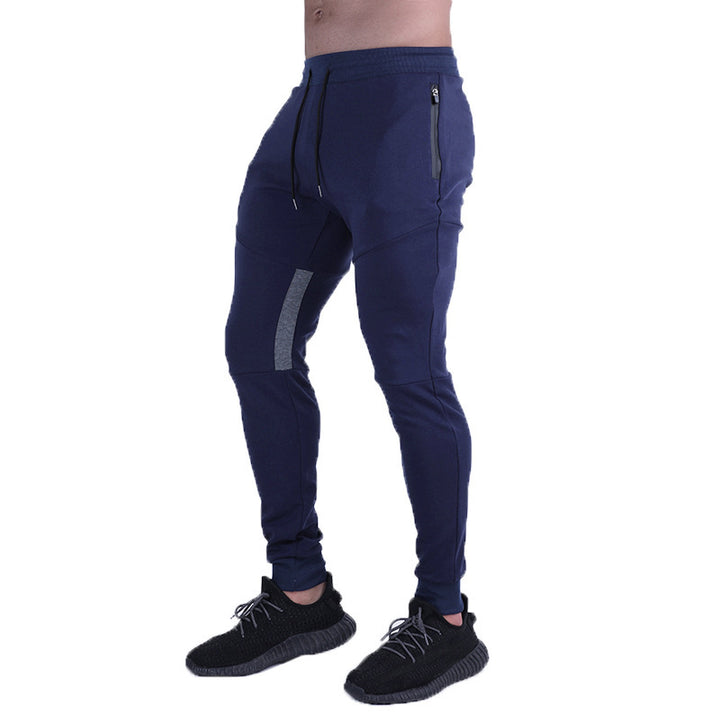 Men's fitness jogger pants with side zip pockets and elastic waistband Lune London