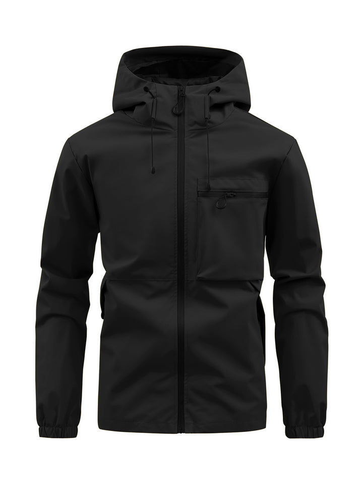 Veste de pluie respirante pour hommes avec capuche réglable Lune London
