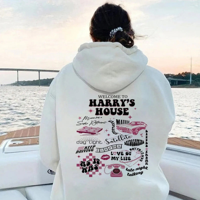 Women's Hooded Sweatshirt with Unique Graphic Design Lune London
