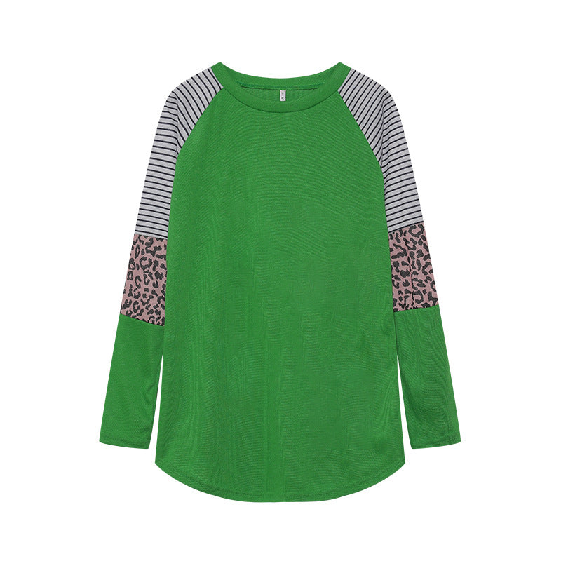 Chemisier long à manches longues pour femmes avec imprimé animal et design à rayures modernes Chic & Stil