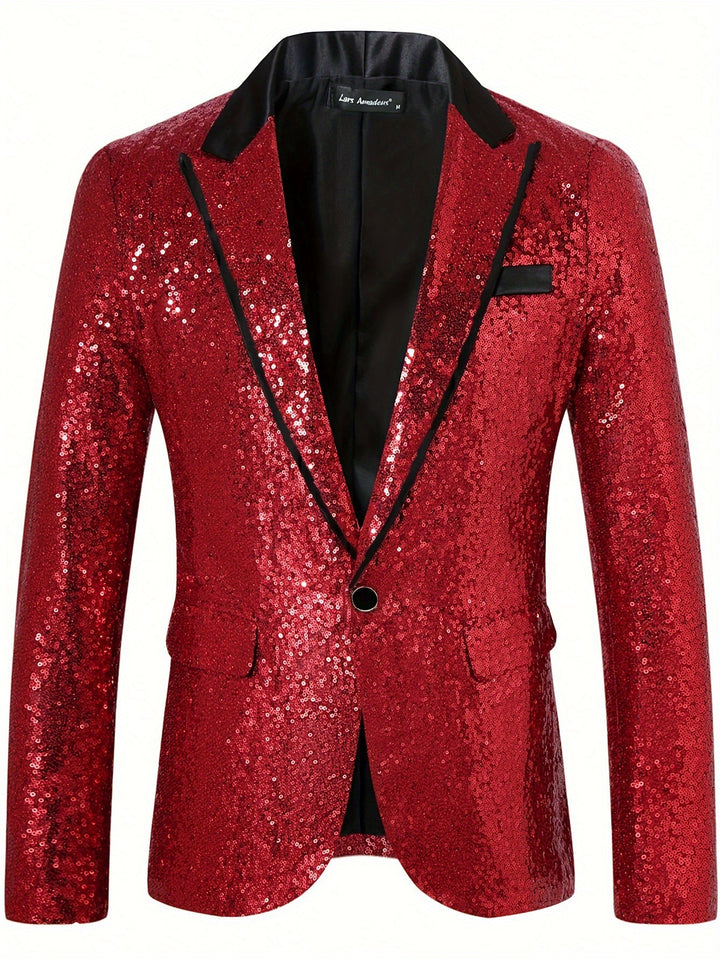 Man Blazer sequins glamour Lune London