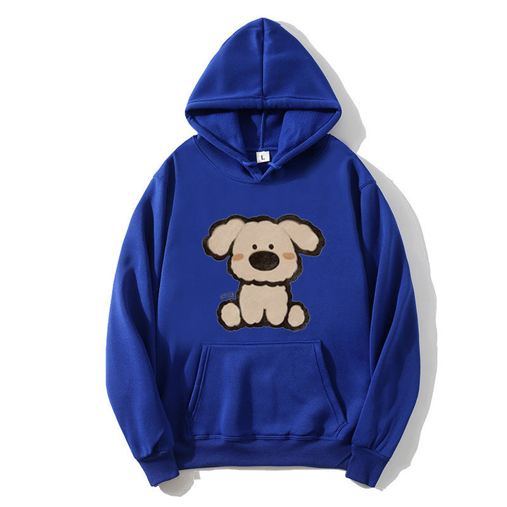 Women’s hooded sweatshirt with cute dog design Chic & Stil