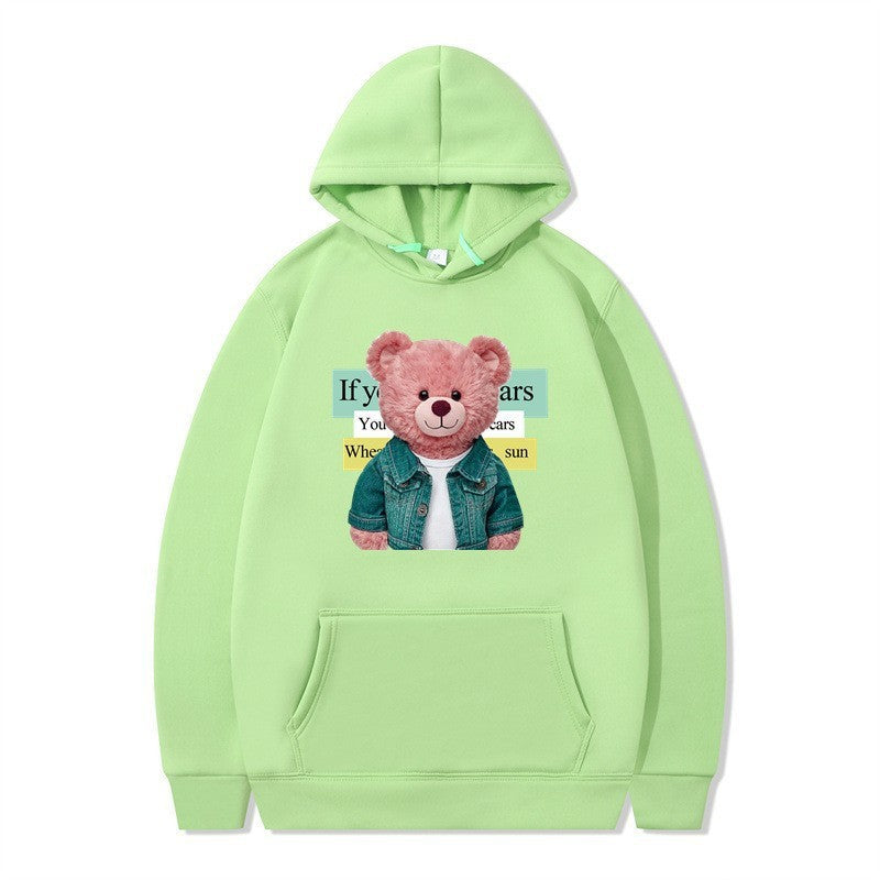 Women Hoodie with cute bear motif Chic & Stil