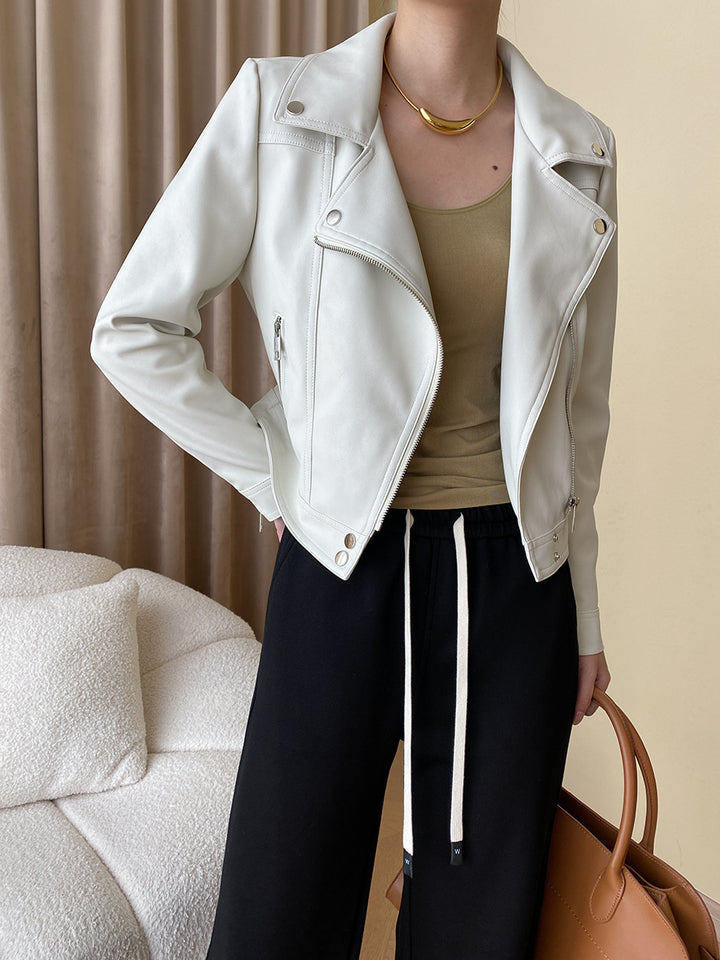 Women's Stylish Biker Jacket made of high-quality Faux Leather Chic & Stil