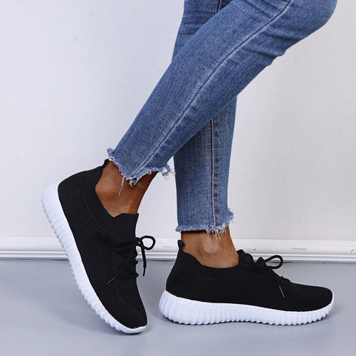 Breathable casual shoes for women with elastic upper Lune London