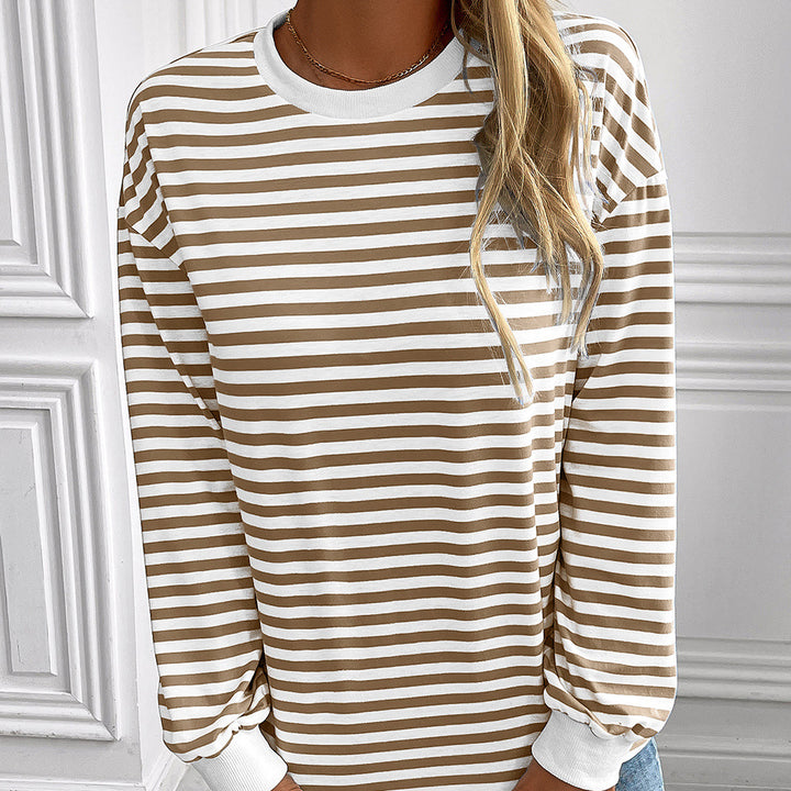 Long sleeve striped sweater for women with a relaxed fit Lune London