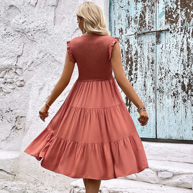 Fluid ruffled dress for women Lune London
