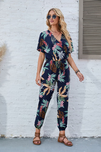 Ladies Floral Print Relaxed Chic Overall