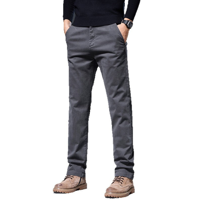 Comfortable chino pants for men with practical side pockets Lune London