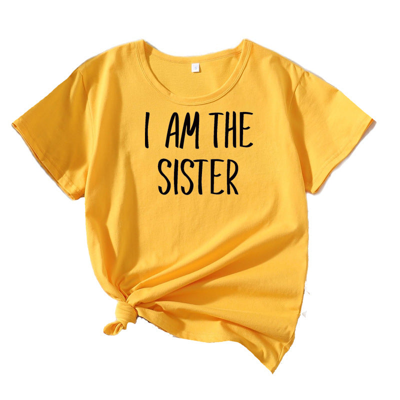 Women Leisure Sister T-shirt Statement Lune London