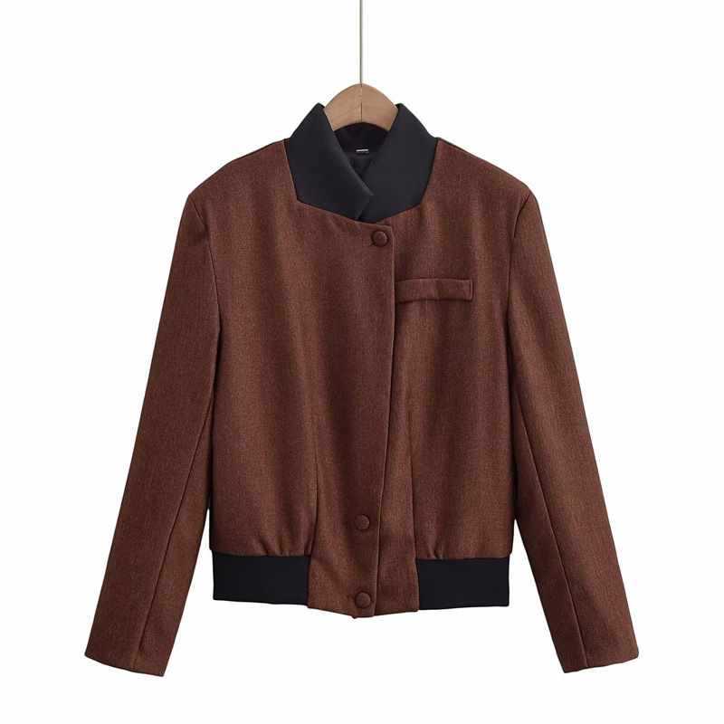 Lune London Fashionable women's blazer jacket with contrasting collar
