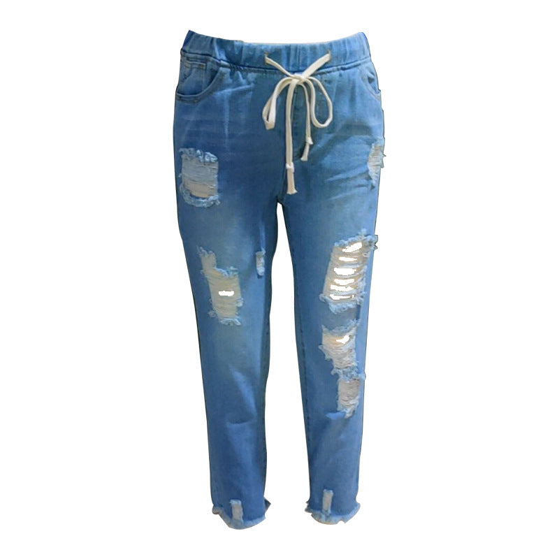 Women's Skinny Jeans with Casual Used Look Lune London