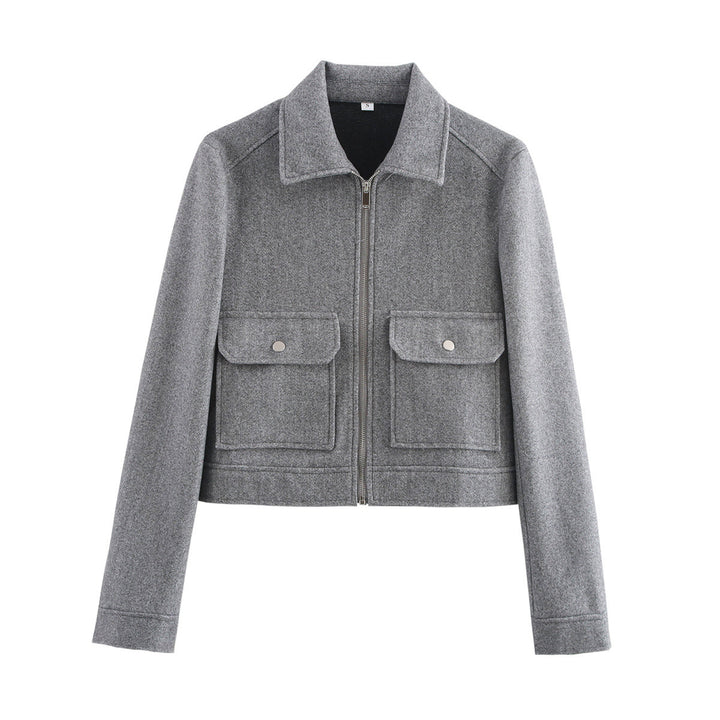 Veste courte pour femmes avec une coupe décontractée et des poches pratiques Chic & Stil