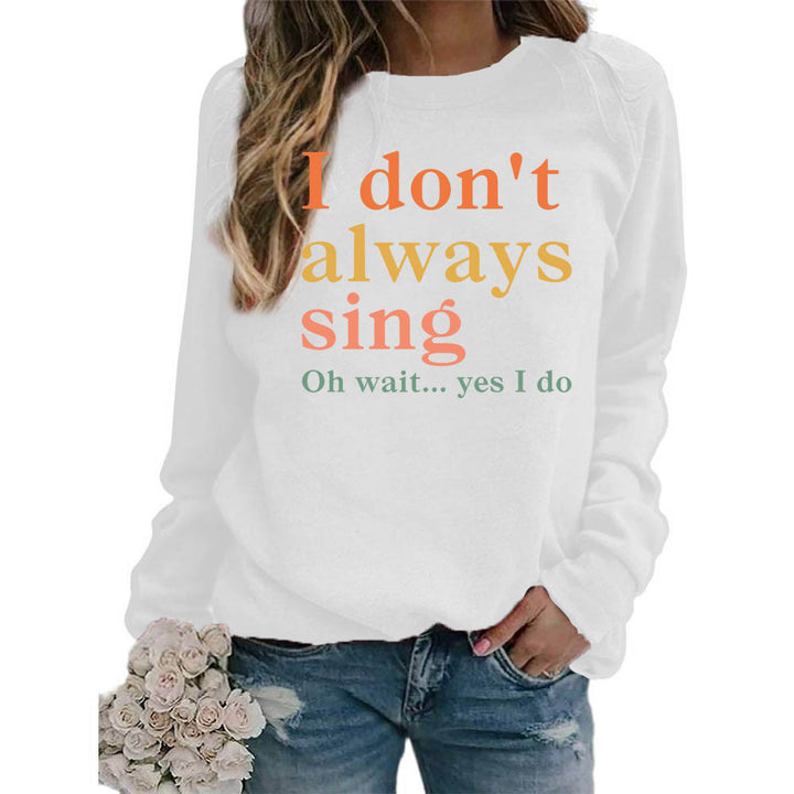 Sweat-shirt pour femmes avec slogan créatif et coupe confortable Chic & Stil
