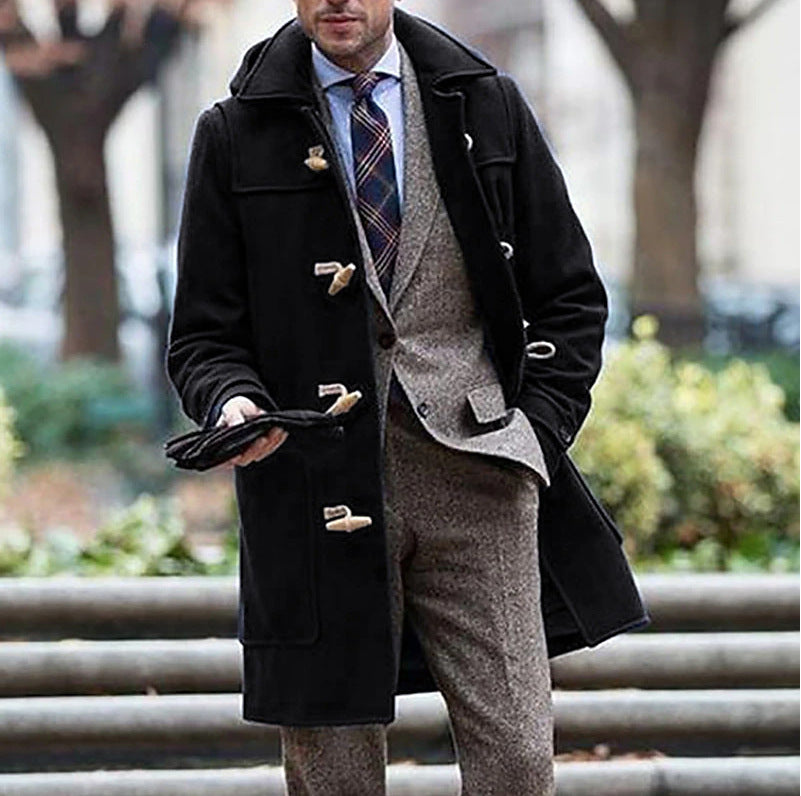 Elegant Duffle Coat for men with high-quality details and a traditional design Lune London
