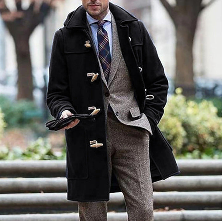 Elegant Duffle Coat for men with high-quality details and a traditional design Lune London