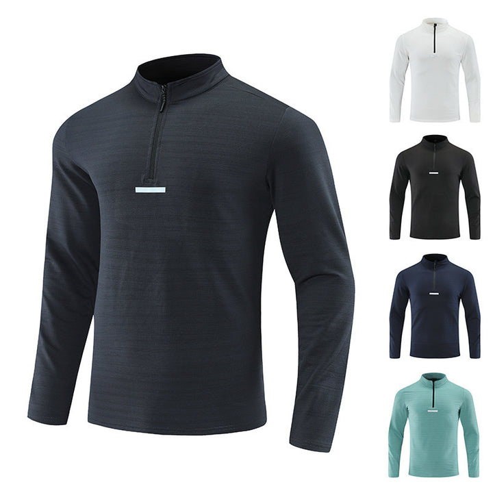 Functional pullover for women with high collar and half-zip Lune London