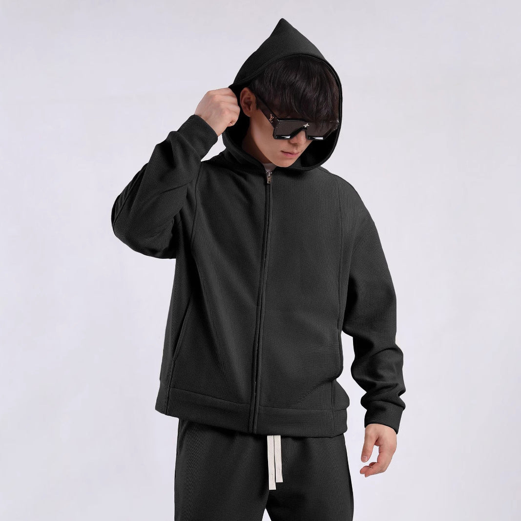 Men's leisure jacket with structured design and practical pockets Lune London