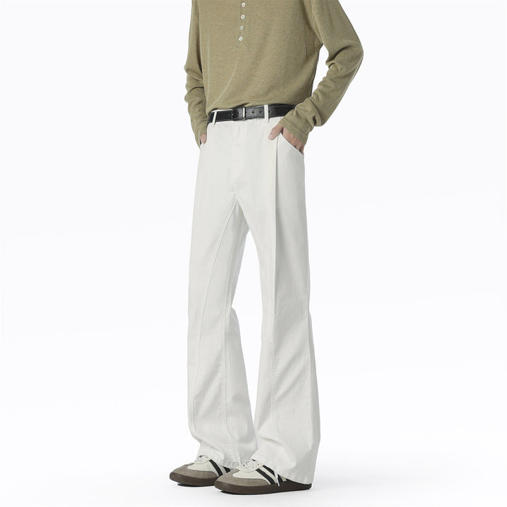 Casual wide pants for men with elastic waist and practical pockets Lune London