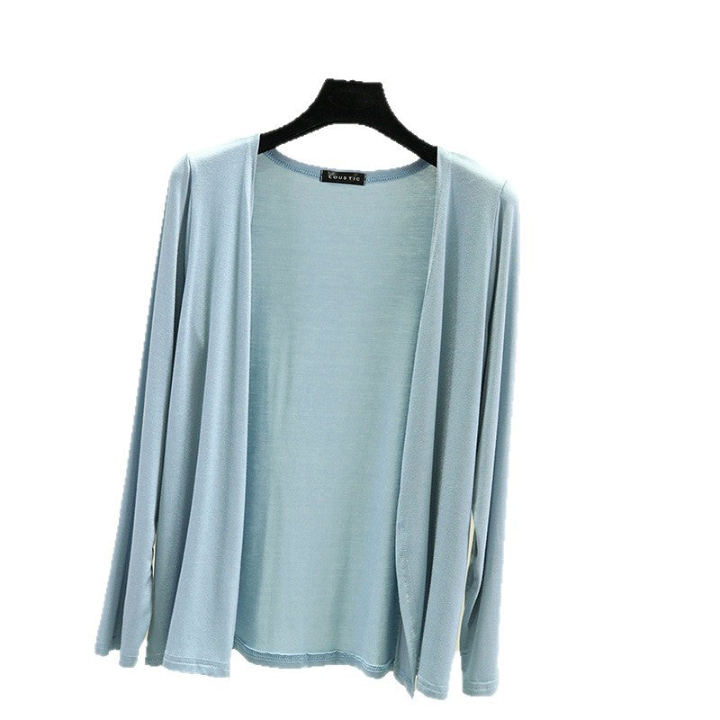 Cardigan léger pour femmes avec coupe ouverte et manches longues Chic & Stil