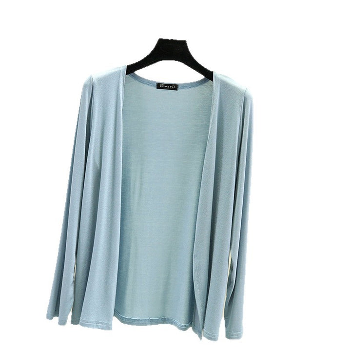 Cardigan léger pour femmes avec coupe ouverte et manches longues Chic & Stil