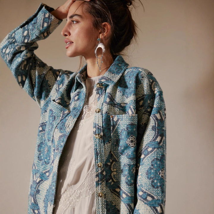 Lune London Women's Cotton Patterned Shirt