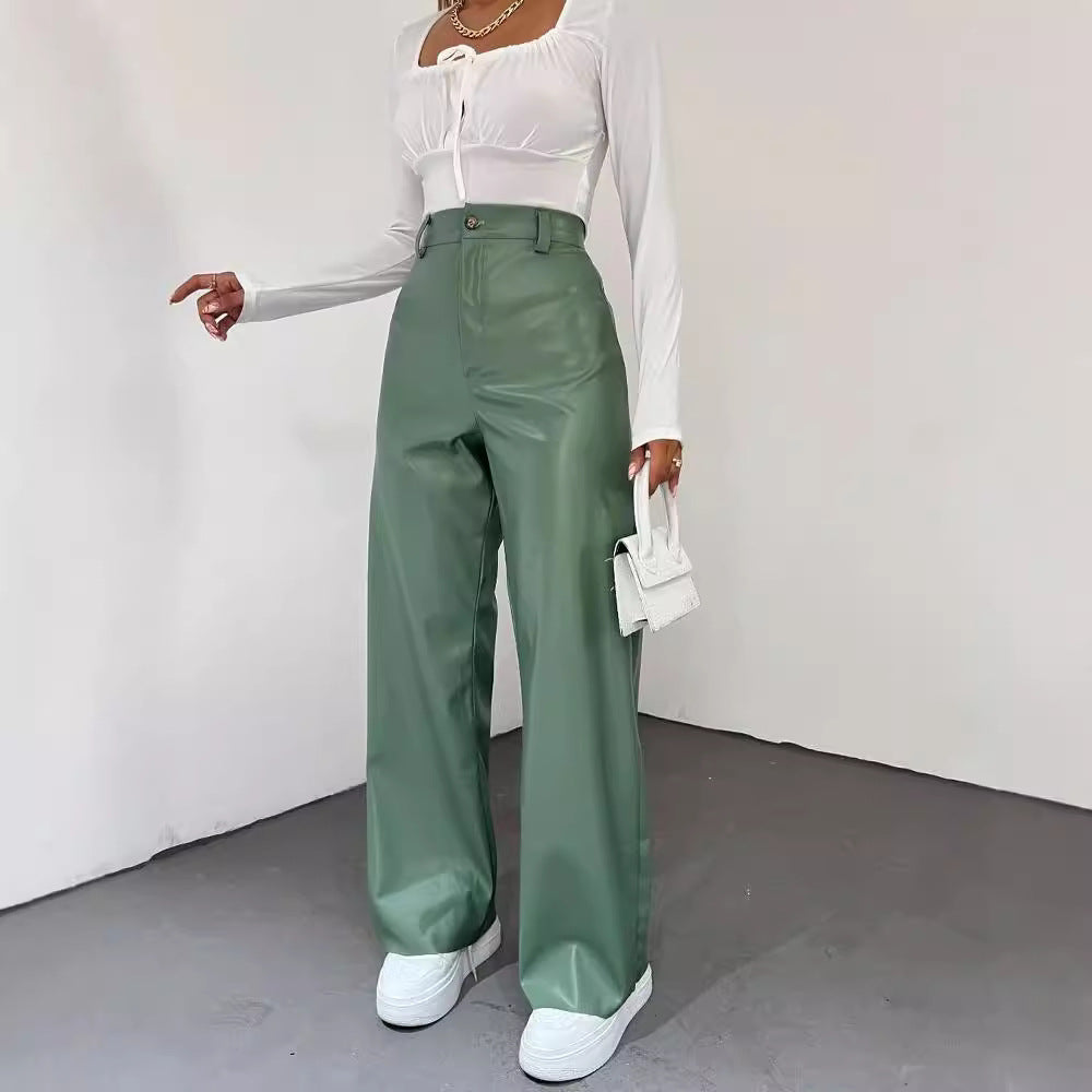 High-waisted wide-leg pants for women in lightweight material with an elegant cut Lune London