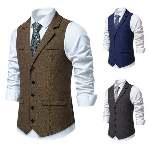 Elegant multipurpose jacket for men in chevron pattern with practical pockets Lune London