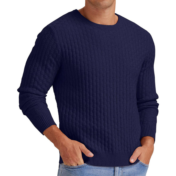 Structured sweatshirt for men with round neck and long sleeves Lune London
