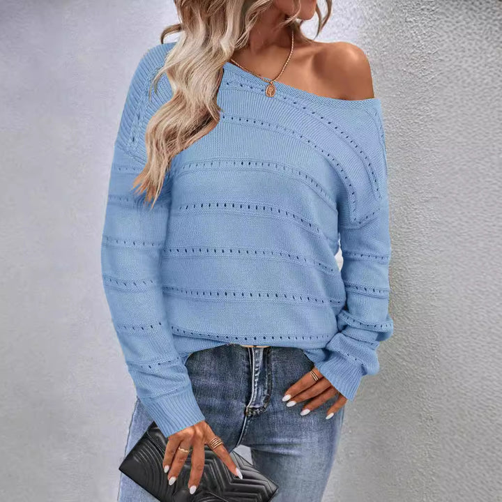 Pull en tricot pour femmes avec une structure aérienne et un design ample Chic & Stil