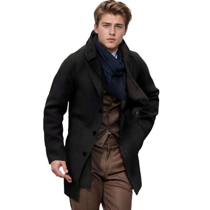 Casual duffle coat for men with a stylish high collar and practical pockets Lune London