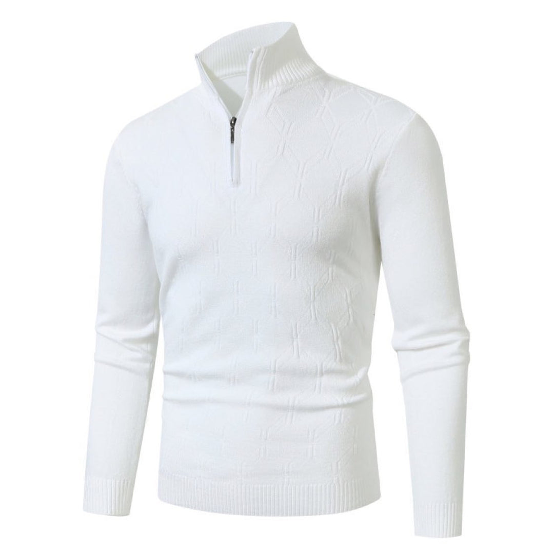 Men's knitted sweater with a modern textured pattern Lune London