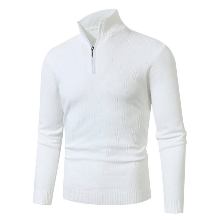 Men's knitted sweater with a modern textured pattern Lune London