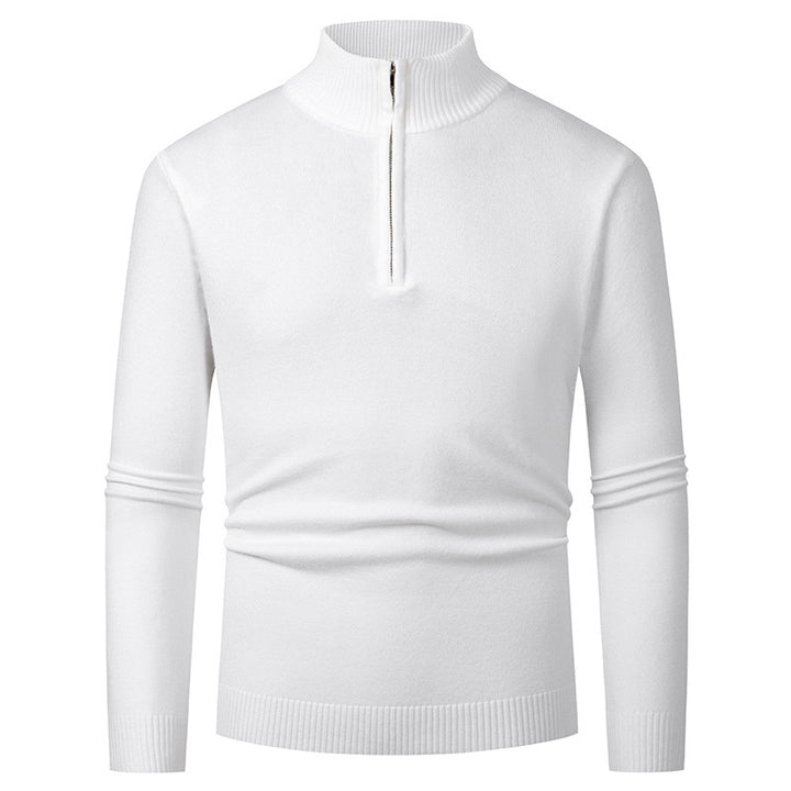 Elegant pullover for men with a turtleneck and full zipper Lune London