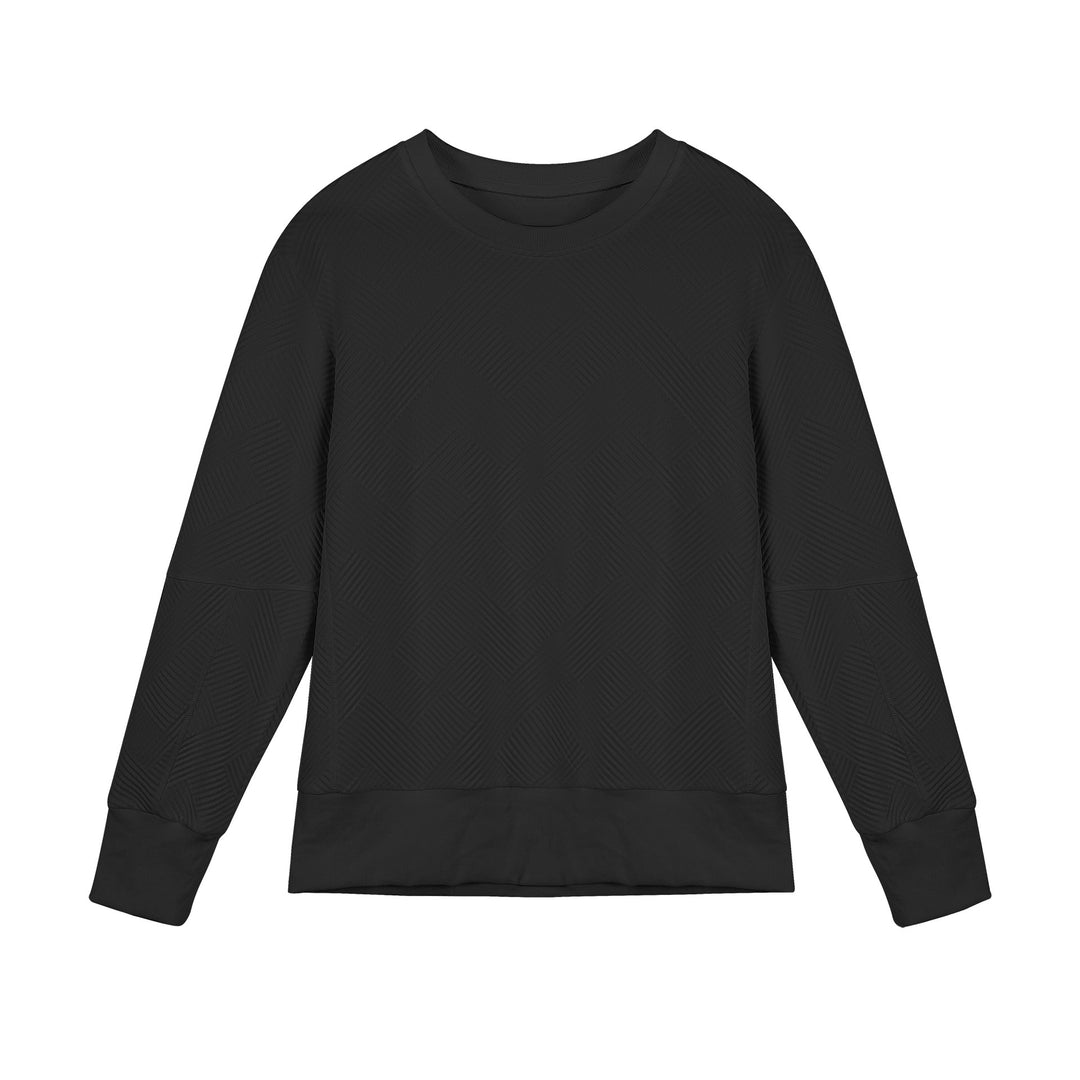 Sweatshirt for women with a trendy textured design and a high-quality cotton blend Lune London
