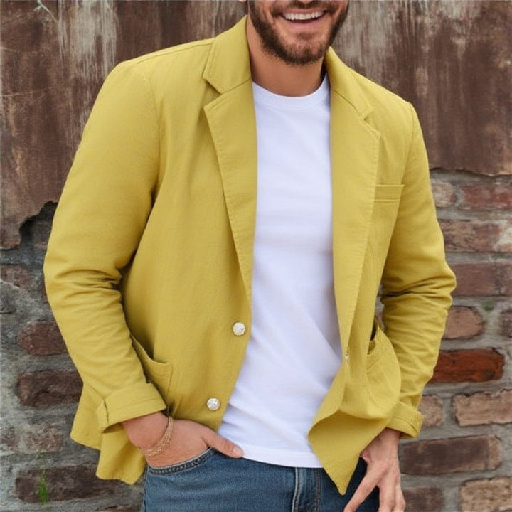 Men's jersey blazer casual with pockets