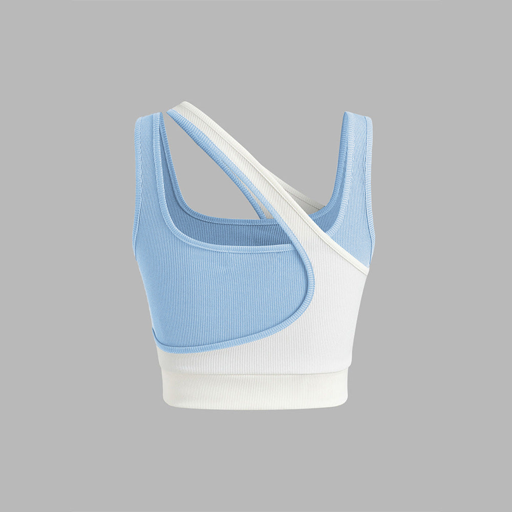 Buste de sport féminin avec design asymétrique et bretelles ajustables Chic & Stil