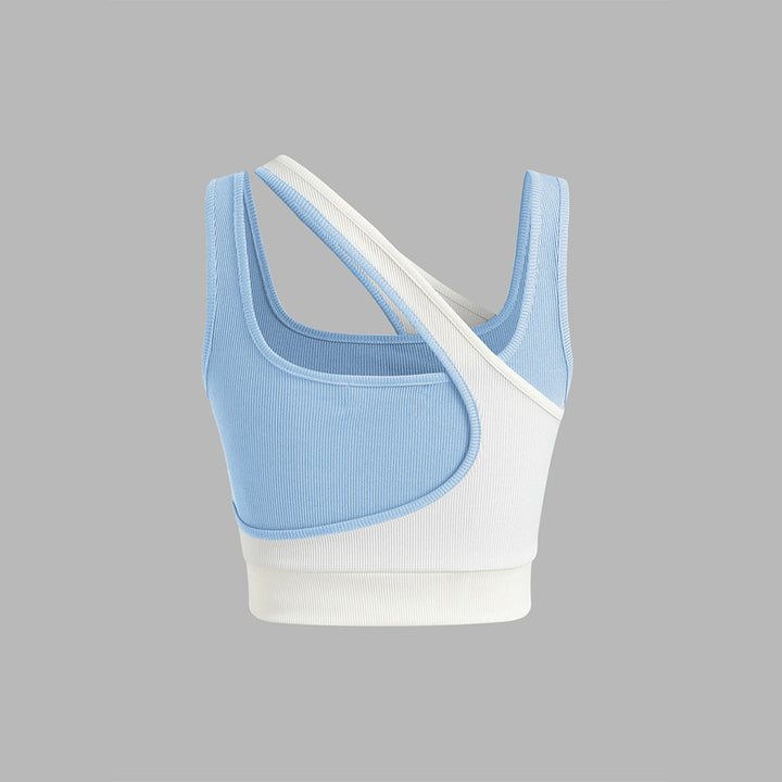 Buste de sport féminin avec design asymétrique et bretelles ajustables Chic & Stil