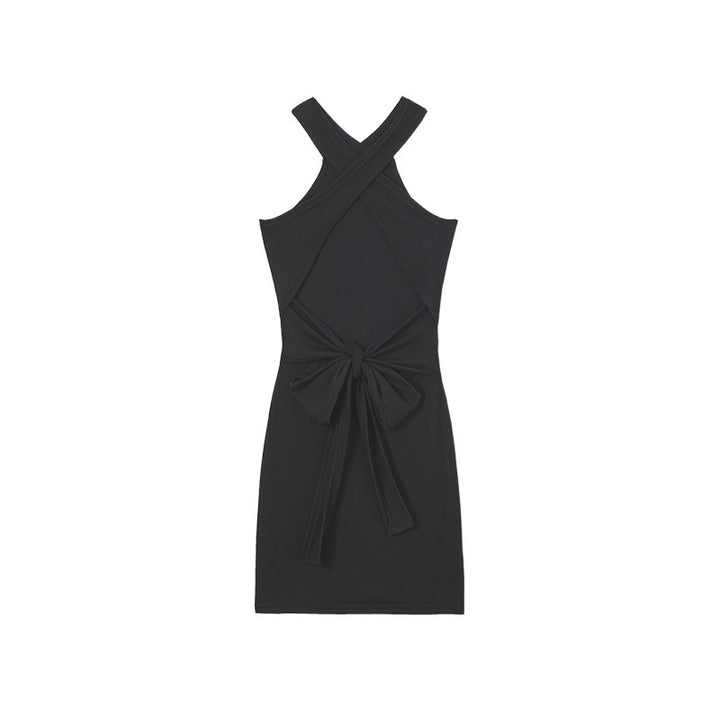 Chic Women's Bodycon Dress with Knot Detail